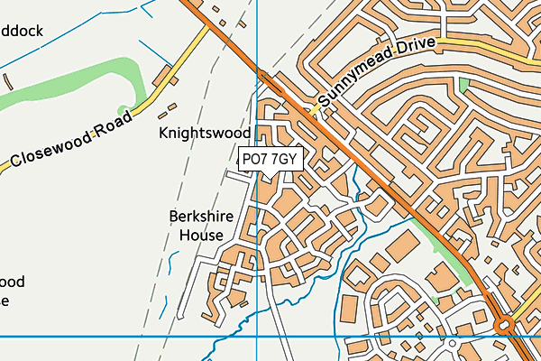 PO7 7GY map - OS VectorMap District (Ordnance Survey) PO7 7GY map - OS VectorMap District (Ordnance Survey)
