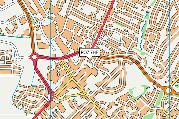 PO7 7HF map - OS VectorMap District (Ordnance Survey) PO7 7HF map - OS VectorMap District (Ordnance Survey)