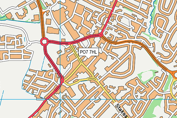 PO7 7HL map - OS VectorMap District (Ordnance Survey) PO7 7HL map - OS VectorMap District (Ordnance Survey)