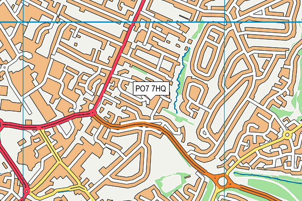 PO7 7HQ map - OS VectorMap District (Ordnance Survey) PO7 7HQ map - OS VectorMap District (Ordnance Survey)