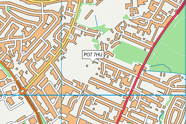 PO7 7HU map - OS VectorMap District (Ordnance Survey) PO7 7HU map - OS VectorMap District (Ordnance Survey)