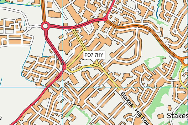 PO7 7HY map - OS VectorMap District (Ordnance Survey) PO7 7HY map - OS VectorMap District (Ordnance Survey)