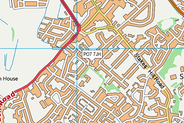 PO7 7JH map - OS VectorMap District (Ordnance Survey) PO7 7JH map - OS VectorMap District (Ordnance Survey)