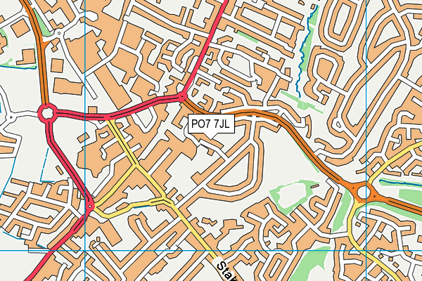 PO7 7JL map - OS VectorMap District (Ordnance Survey) PO7 7JL map - OS VectorMap District (Ordnance Survey)