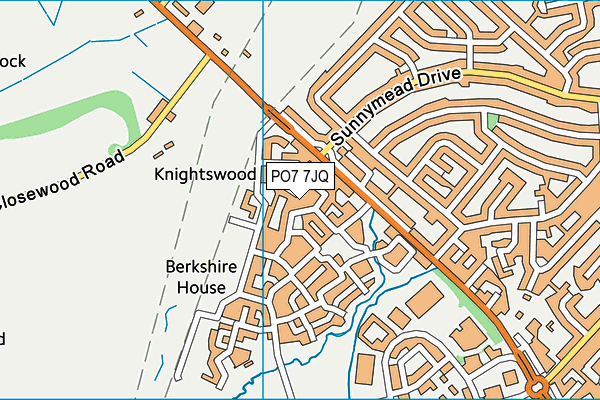 PO7 7JQ map - OS VectorMap District (Ordnance Survey) PO7 7JQ map - OS VectorMap District (Ordnance Survey)