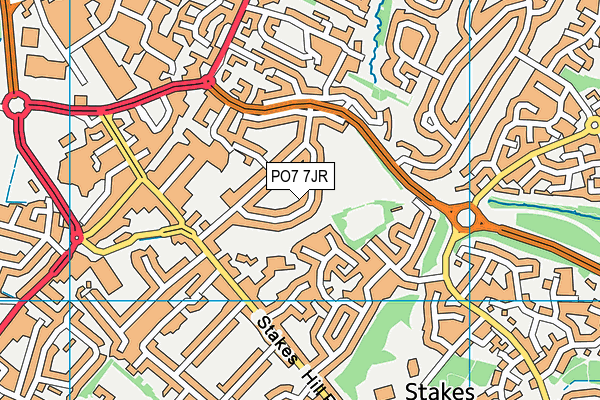 PO7 7JR map - OS VectorMap District (Ordnance Survey) PO7 7JR map - OS VectorMap District (Ordnance Survey)