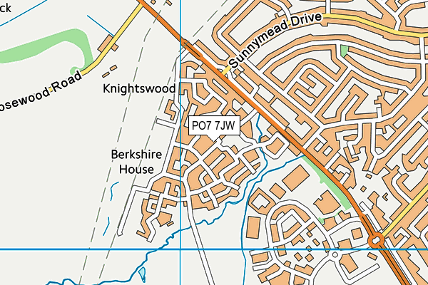 PO7 7JW map - OS VectorMap District (Ordnance Survey) PO7 7JW map - OS VectorMap District (Ordnance Survey)