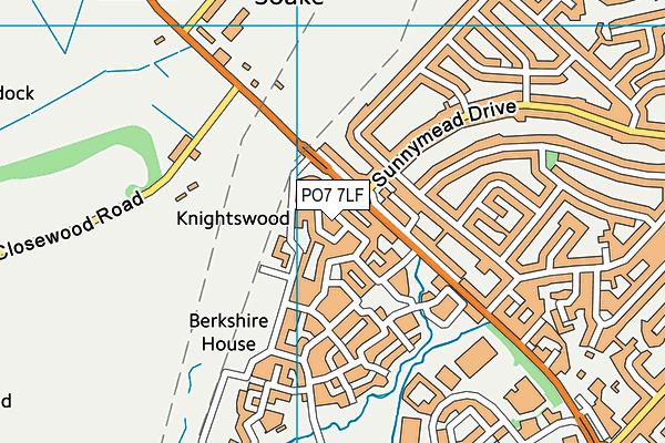 PO7 7LF map - OS VectorMap District (Ordnance Survey) PO7 7LF map - OS VectorMap District (Ordnance Survey)