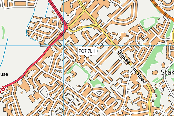 PO7 7LH map - OS VectorMap District (Ordnance Survey) PO7 7LH map - OS VectorMap District (Ordnance Survey)