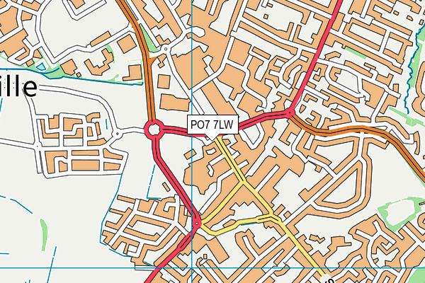 PO7 7LW map - OS VectorMap District (Ordnance Survey) PO7 7LW map - OS VectorMap District (Ordnance Survey)