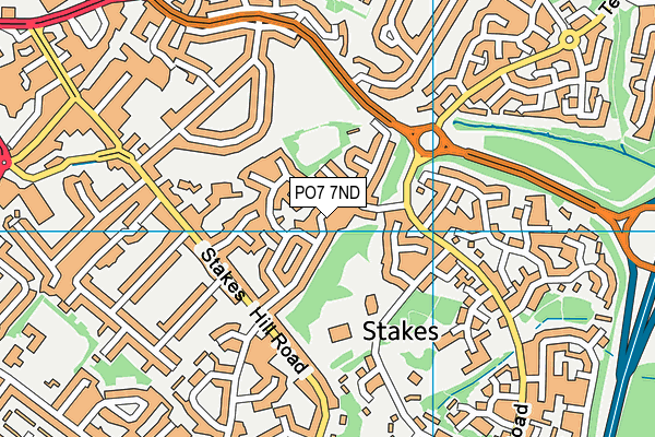 PO7 7ND map - OS VectorMap District (Ordnance Survey) PO7 7ND map - OS VectorMap District (Ordnance Survey)