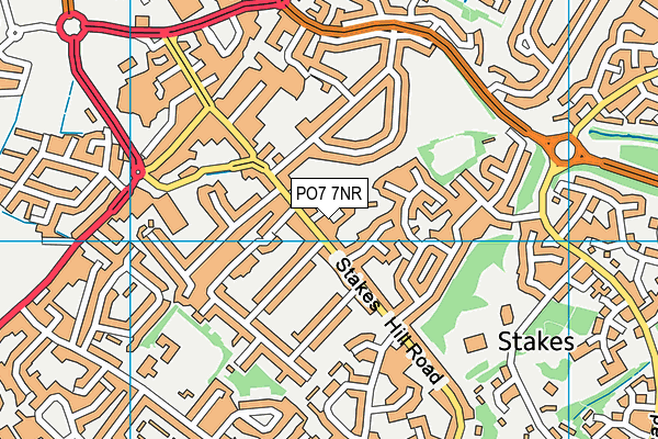 PO7 7NR map - OS VectorMap District (Ordnance Survey) PO7 7NR map - OS VectorMap District (Ordnance Survey)