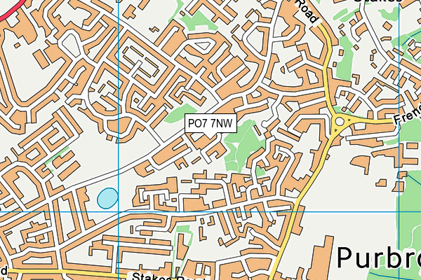PO7 7NW map - OS VectorMap District (Ordnance Survey) PO7 7NW map - OS VectorMap District (Ordnance Survey)
