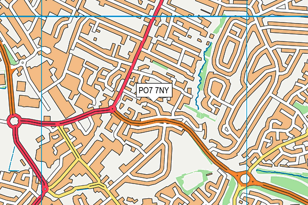 PO7 7NY map - OS VectorMap District (Ordnance Survey) PO7 7NY map - OS VectorMap District (Ordnance Survey)