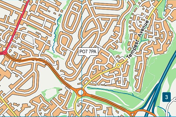 PO7 7PA map - OS VectorMap District (Ordnance Survey) PO7 7PA map - OS VectorMap District (Ordnance Survey)