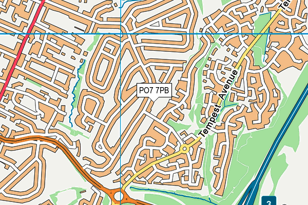 PO7 7PB map - OS VectorMap District (Ordnance Survey) PO7 7PB map - OS VectorMap District (Ordnance Survey)