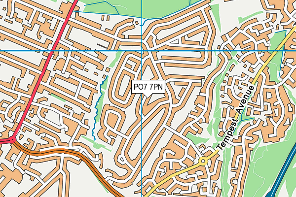 PO7 7PN map - OS VectorMap District (Ordnance Survey) PO7 7PN map - OS VectorMap District (Ordnance Survey)