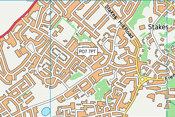 PO7 7PT map - OS VectorMap District (Ordnance Survey) PO7 7PT map - OS VectorMap District (Ordnance Survey)