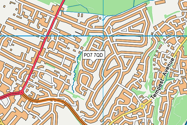 PO7 7QD map - OS VectorMap District (Ordnance Survey) PO7 7QD map - OS VectorMap District (Ordnance Survey)