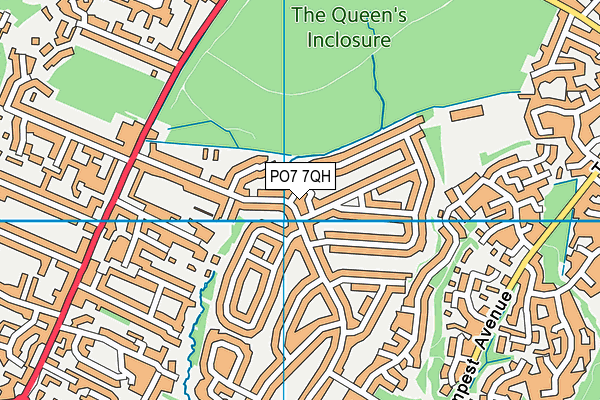 PO7 7QH map - OS VectorMap District (Ordnance Survey) PO7 7QH map - OS VectorMap District (Ordnance Survey)