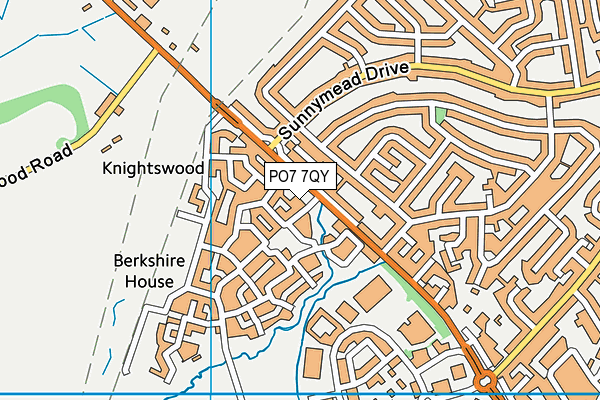 PO7 7QY map - OS VectorMap District (Ordnance Survey) PO7 7QY map - OS VectorMap District (Ordnance Survey)