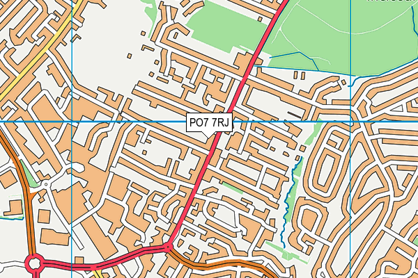 PO7 7RJ map - OS VectorMap District (Ordnance Survey) PO7 7RJ map - OS VectorMap District (Ordnance Survey)