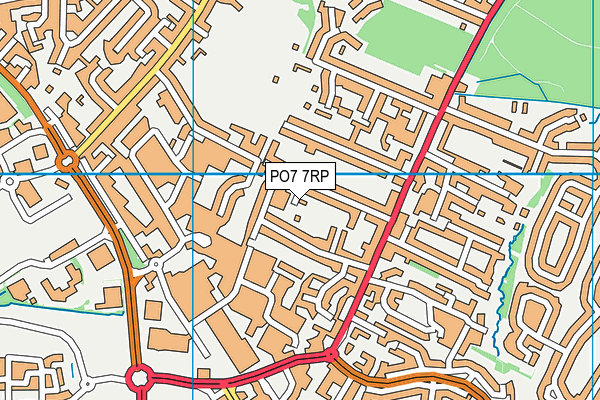 PO7 7RP map - OS VectorMap District (Ordnance Survey) PO7 7RP map - OS VectorMap District (Ordnance Survey)