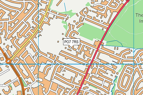 PO7 7RS map - OS VectorMap District (Ordnance Survey) PO7 7RS map - OS VectorMap District (Ordnance Survey)