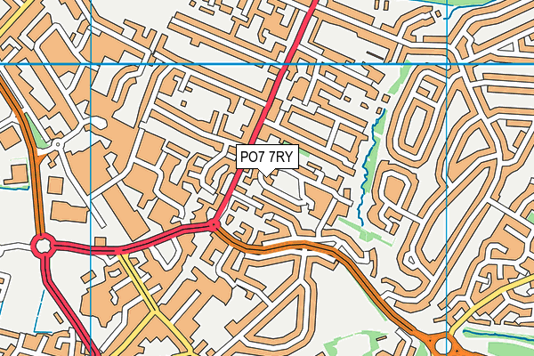 PO7 7RY map - OS VectorMap District (Ordnance Survey) PO7 7RY map - OS VectorMap District (Ordnance Survey)