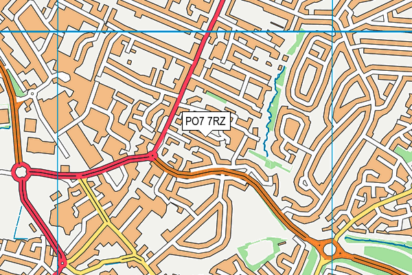 PO7 7RZ map - OS VectorMap District (Ordnance Survey) PO7 7RZ map - OS VectorMap District (Ordnance Survey)