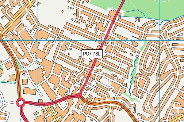 PO7 7SL map - OS VectorMap District (Ordnance Survey) PO7 7SL map - OS VectorMap District (Ordnance Survey)
