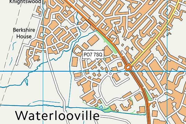 PO7 7SQ map - OS VectorMap District (Ordnance Survey) PO7 7SQ map - OS VectorMap District (Ordnance Survey)