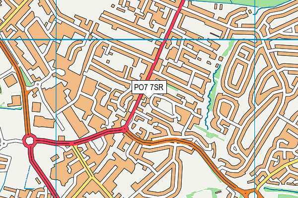PO7 7SR map - OS VectorMap District (Ordnance Survey) PO7 7SR map - OS VectorMap District (Ordnance Survey)