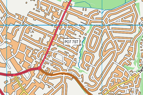 PO7 7ST map - OS VectorMap District (Ordnance Survey) PO7 7ST map - OS VectorMap District (Ordnance Survey)