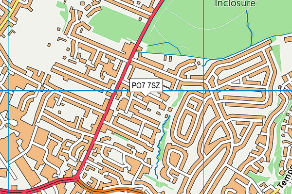 PO7 7SZ map - OS VectorMap District (Ordnance Survey) PO7 7SZ map - OS VectorMap District (Ordnance Survey)
