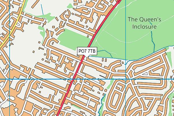 PO7 7TB map - OS VectorMap District (Ordnance Survey) PO7 7TB map - OS VectorMap District (Ordnance Survey)