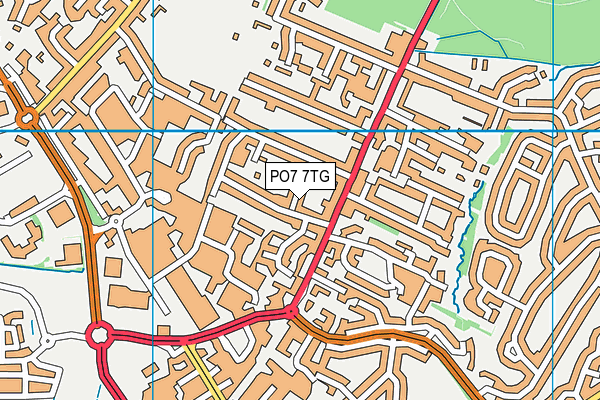 PO7 7TG map - OS VectorMap District (Ordnance Survey) PO7 7TG map - OS VectorMap District (Ordnance Survey)