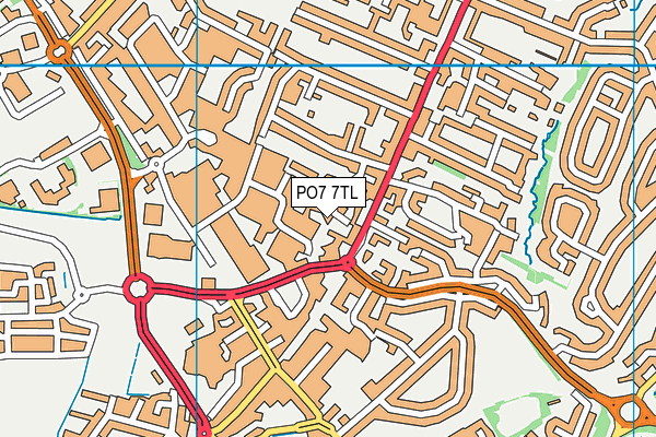 PO7 7TL map - OS VectorMap District (Ordnance Survey) PO7 7TL map - OS VectorMap District (Ordnance Survey)