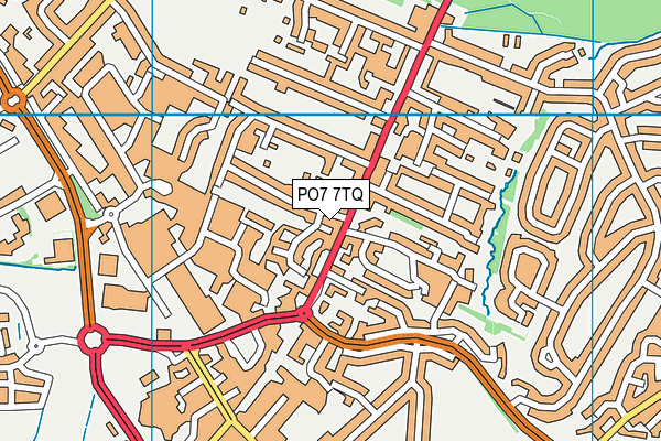 PO7 7TQ map - OS VectorMap District (Ordnance Survey) PO7 7TQ map - OS VectorMap District (Ordnance Survey)