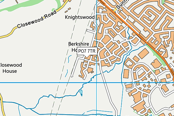 PO7 7TR map - OS VectorMap District (Ordnance Survey) PO7 7TR map - OS VectorMap District (Ordnance Survey)