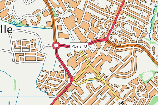 PO7 7TU map - OS VectorMap District (Ordnance Survey) PO7 7TU map - OS VectorMap District (Ordnance Survey)