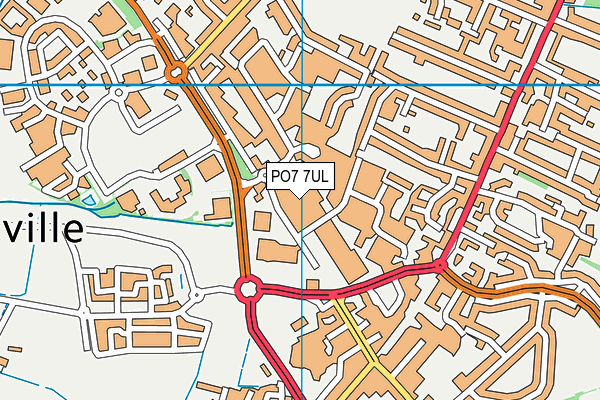 PO7 7UL map - OS VectorMap District (Ordnance Survey) PO7 7UL map - OS VectorMap District (Ordnance Survey)
