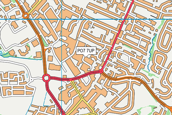 PO7 7UP map - OS VectorMap District (Ordnance Survey)