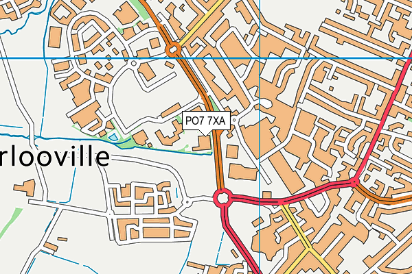 PO7 7XA map - OS VectorMap District (Ordnance Survey) PO7 7XA map - OS VectorMap District (Ordnance Survey)