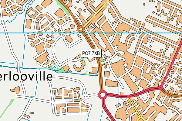 PO7 7XB map - OS VectorMap District (Ordnance Survey) PO7 7XB map - OS VectorMap District (Ordnance Survey)