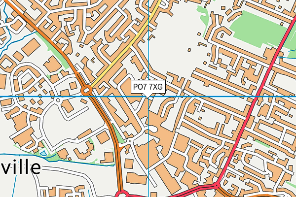 PO7 7XG map - OS VectorMap District (Ordnance Survey) PO7 7XG map - OS VectorMap District (Ordnance Survey)
