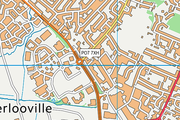 PO7 7XH map - OS VectorMap District (Ordnance Survey) PO7 7XH map - OS VectorMap District (Ordnance Survey)