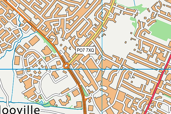 PO7 7XQ map - OS VectorMap District (Ordnance Survey) PO7 7XQ map - OS VectorMap District (Ordnance Survey)