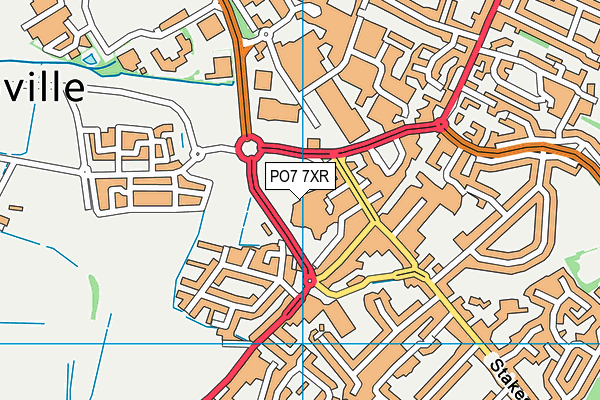 PO7 7XR map - OS VectorMap District (Ordnance Survey) PO7 7XR map - OS VectorMap District (Ordnance Survey)