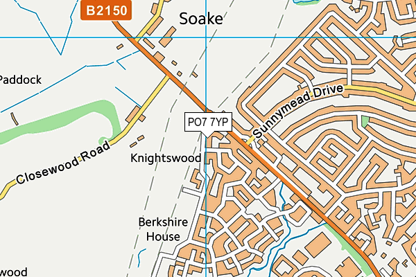 PO7 7YP map - OS VectorMap District (Ordnance Survey) PO7 7YP map - OS VectorMap District (Ordnance Survey)